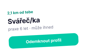 Pracovní nabídka v aplikaci Parino
